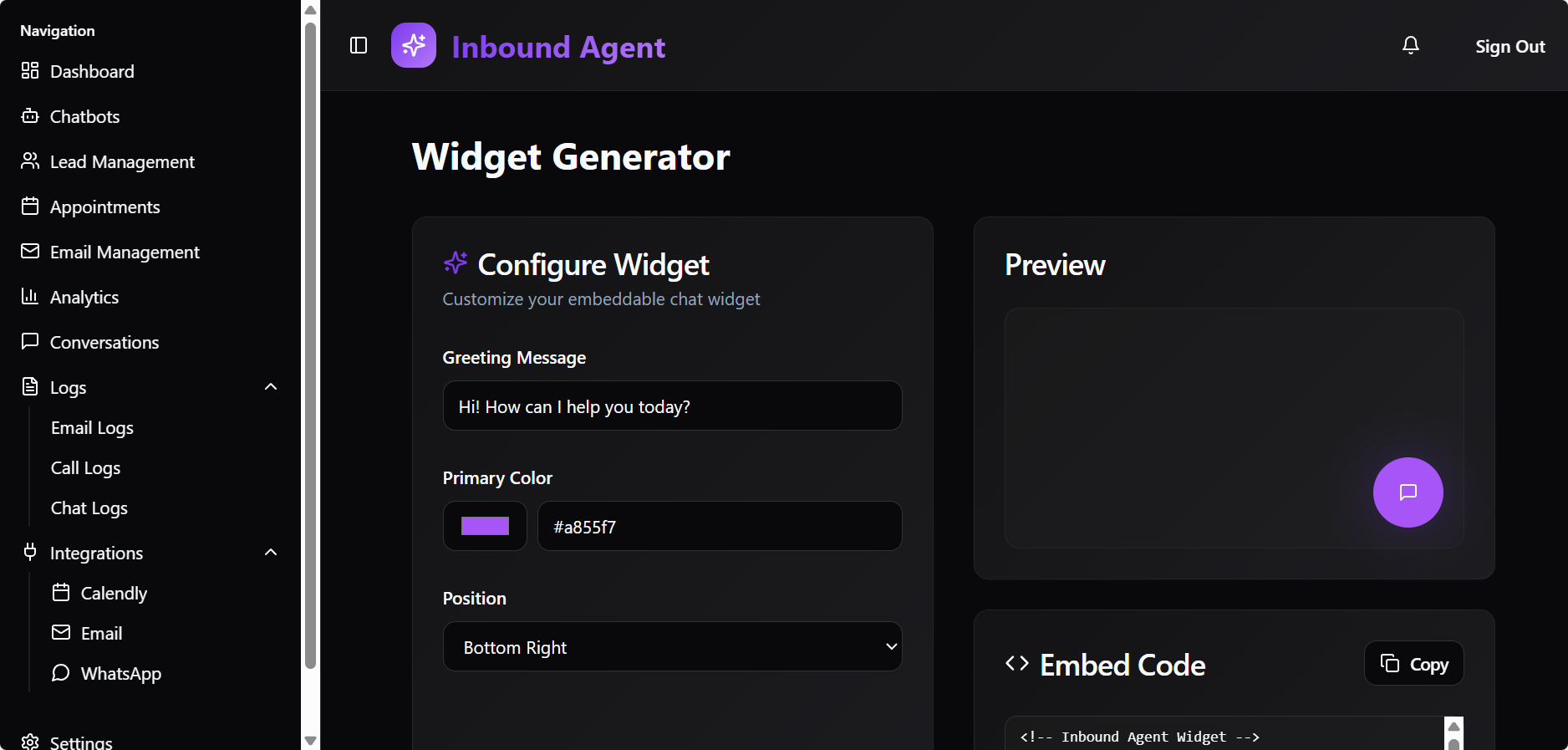 Inbound Agent